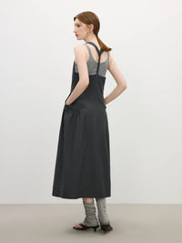 Pinch Pleat Pocket Dresses