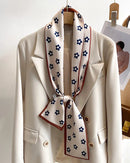 Women's Printed Silk Scarf & Shawl