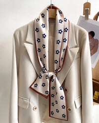 Women's Printed Silk Scarf & Shawl