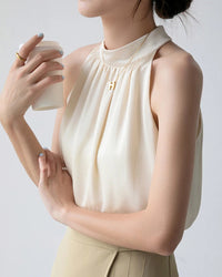 Elegant Halter-Vest Casual Summer Top
