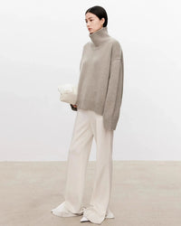 Oversized Cashmere Turtleneck Sweater