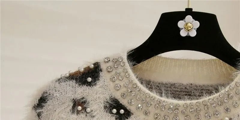 Leopard Vintage Knitted Sweater