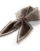 Wool Cashmere Houndstooth Knit Ring Scarf