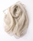 Lightweight Silk Wool Knit Shawl
