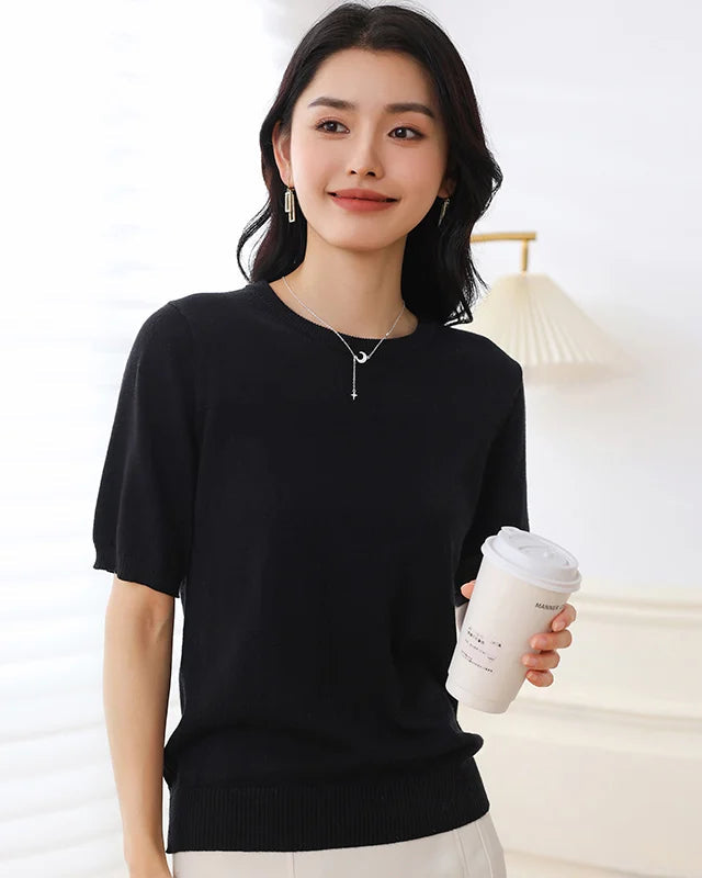Everyday Cotton O-Neck Knit Tee