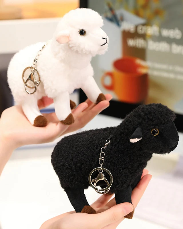 Lifelike Sheep Plush Stuffed Animal Toy