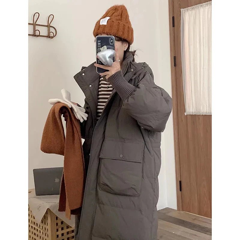 Oversized Long Parka Jacket with A Hood