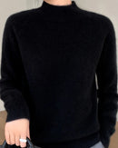 Pure Cashmere Half-Turtleneck Pullover