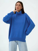 Turtleneck Oversized Pullover Sweater