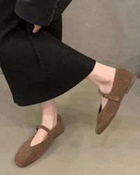 Stylish Low-Cut Lace-Up Round-Toe Flat Shoes