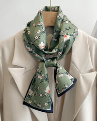 Women's Printed Silk Scarf & Shawl