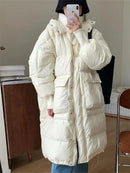 Oversized Long Parka Jacket with A Hood