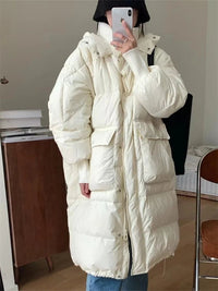 Oversized Long Parka Jacket with A Hood