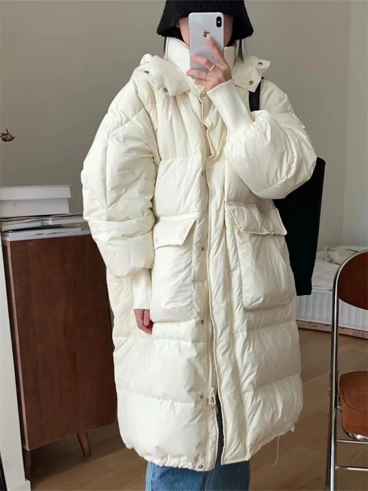 Oversized Long Parka Jacket with A Hood