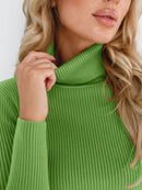 Knitted Basic Turtleneck Sweaters