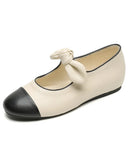 Women's Round-Toe Bow Flat Shoes