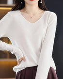 Merino Wool V-Neck Sweater