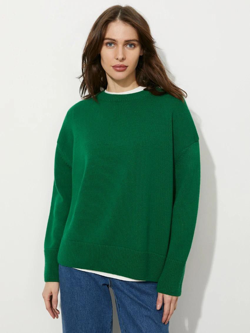 O Neck Knitted Sweater