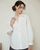Casual Collared Single-Breasted Loose-Fitting Shirt