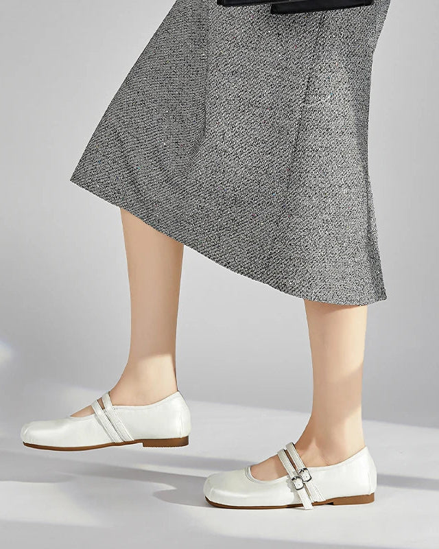 Silver Princess-Style Ballet Flats