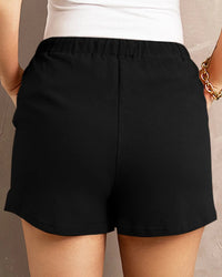 High-Waist Drawstring Casual Shorts