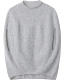 Wool Cashmere Turtleneck Sleeveless Loose Knit Sweater