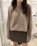 Round-Neck Pullover Sweater