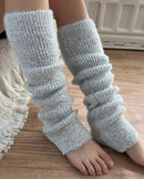 Ribbed Knit Slouch Leg Warmers
