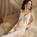 V-neck Backless Maxi Sleep Dress