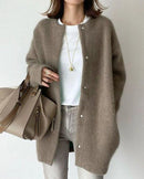 Brushed Knit Pocket Cardigan