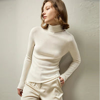 Seamless Silk-Cashmere Turtleneck Jumper