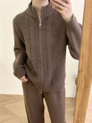 O Neck Sweater & Wide Leg Pants TrackSuit