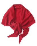 Oversized Wool Triangle Wrap Shawl