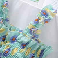 Print Folds Bohemian Sleeveless Vest