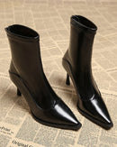 Fashion Party Pointed-Toe High-Heeled Ankle Boots