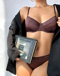 Silk Ultra-Thin Soft Comfortable Seamless Bra Set