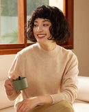 Cashmere Mock Neck Knitted Sweater