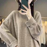 Oversized Round-Neck Cashmere Dress
