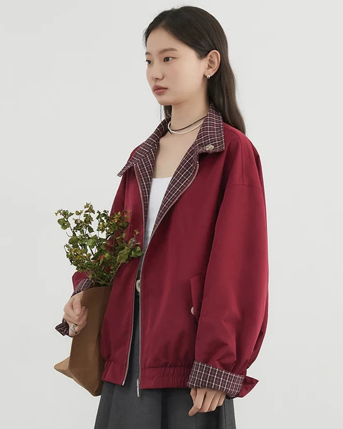 Reversible Stand Collar Jacket