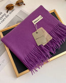Thick Faux-Cashmere Shawl