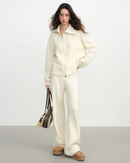 Wool Blend Knit Cardigan Sweater