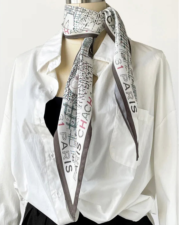 Women's Twill Diamond Silk Scarf