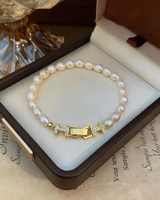 Freshwater Pearl & Crystal Party Necklace