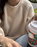 Cashmere Rolled Neck Knit Sweater