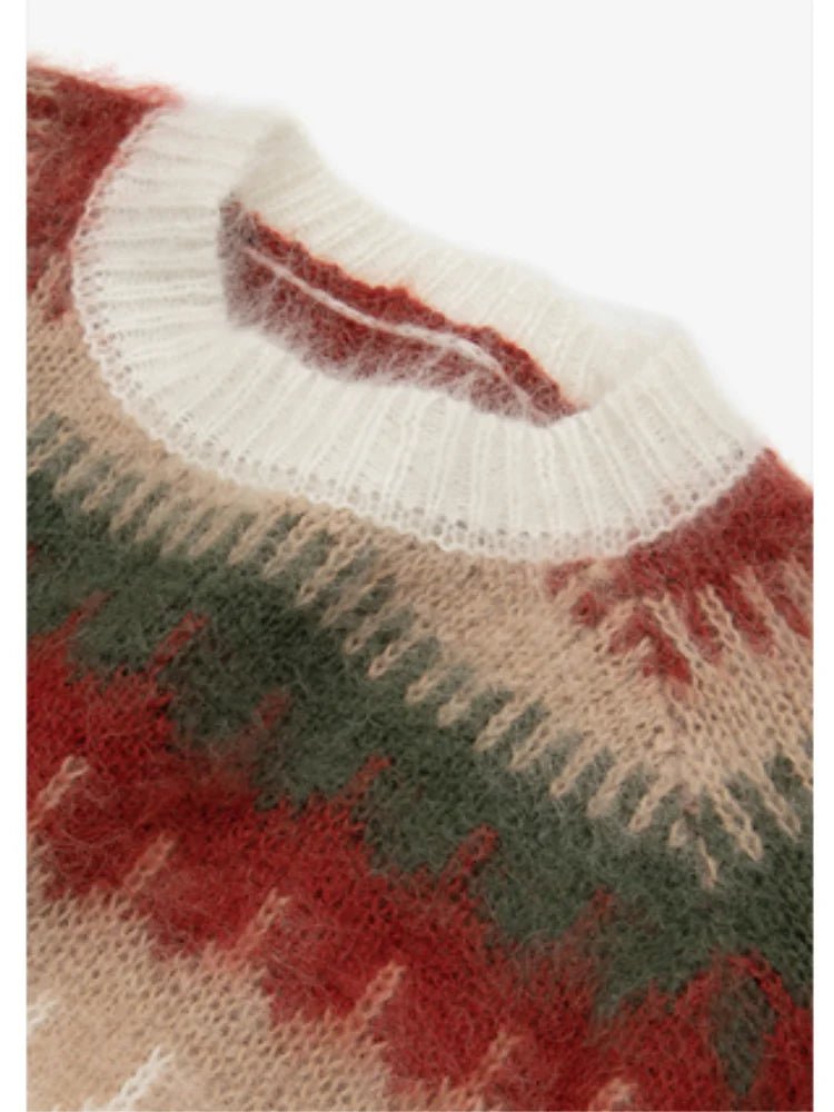 Retro Design Knitted Thick Christmas Sweater