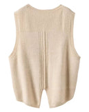 Round Neck Wool Vest