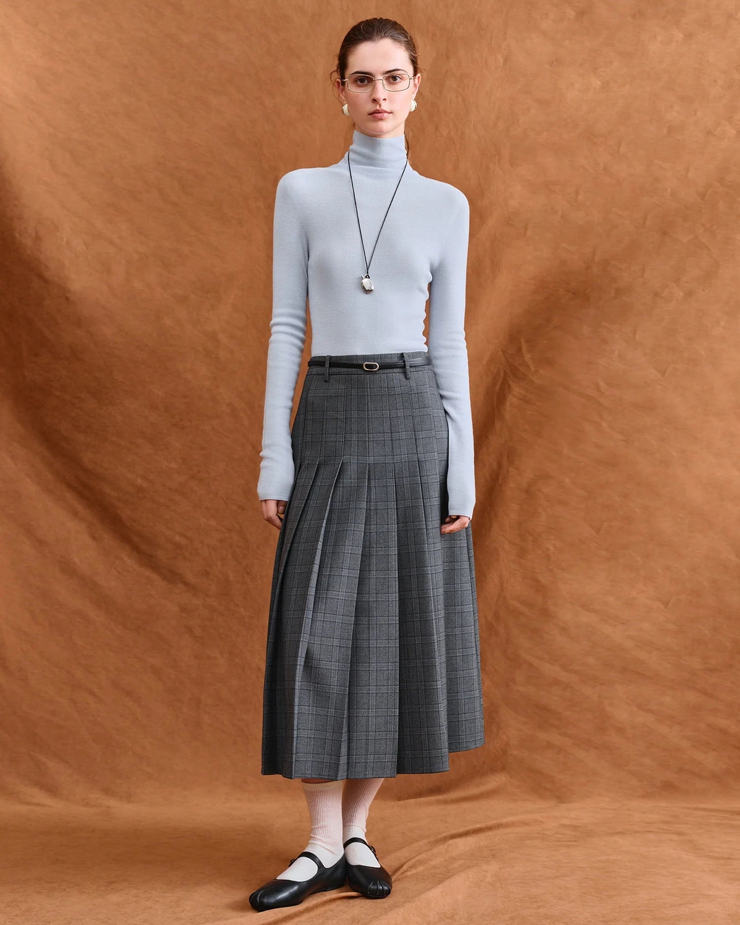 Seamless Turtleneck Sweater From Superfine Wool