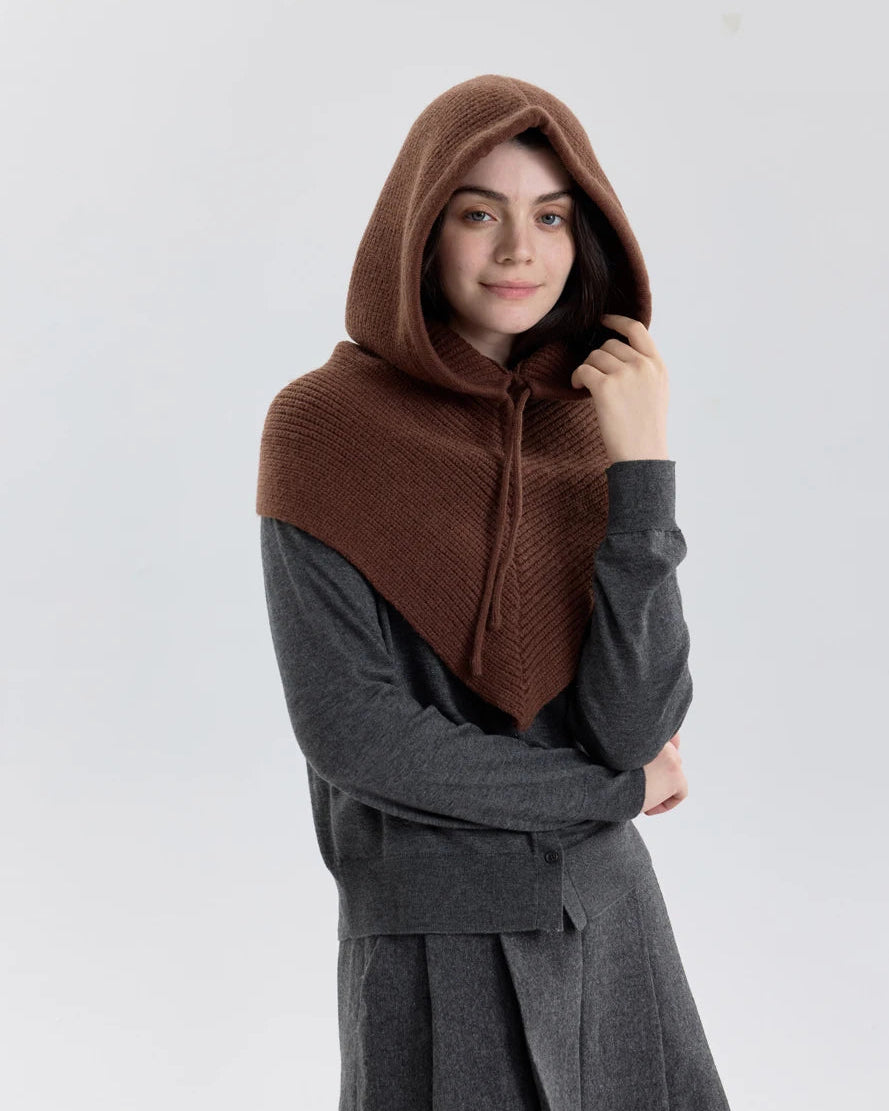 Women's Knit Balaclava Scarf Hat