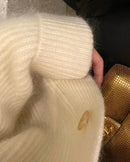 Long Cashmere Knit Cardigan