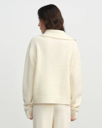 Wool Blend Knit Cardigan Sweater